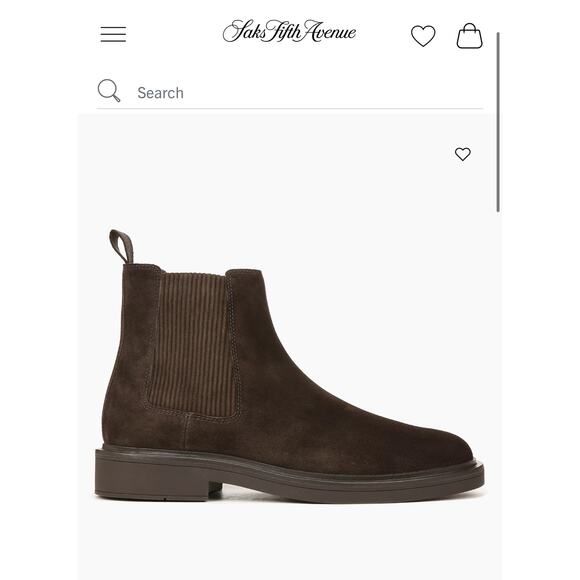 Vince Erik Suede Chelsea Boots size 8 1/2 brown - Picture 1 of 5